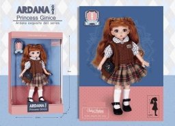 Lalka 38 cm z torbą