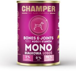 CHAMPER BONES&JOINTS MONOBIAŁKOWA łosoś mokra karma dla psa 400g