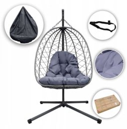 Fotel wiszący składany SANTIAGO