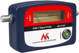 Maclean Miernik telewizyjny DVB-T Zestaw zasilający Etui Kabel 25cm F-F MCTV-627 + 10x bateria R-06 LR06 AA alkaliczne Varta