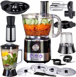 Robot kuchenny wielofunkcyjny 1600W malakser szatkownica wyciskarka blender