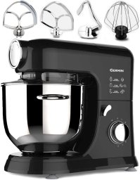 Robot kuchenny Germin Robot kuchenny mikser planetarny BERLINGER Mocny 1500W 5,5L 4 mieszadła