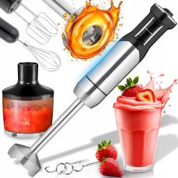 Blender Retoo Blender ręczny Bledner OR1106 1200 W srebrny/szary