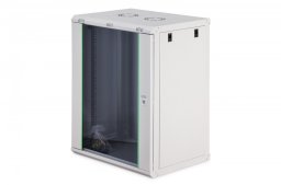 Szafa DIGIT Szafa sieciowa wisząca Dynamic 19 16U rack 600x450, drzwi szyba, szary, niezłożona, 60kg