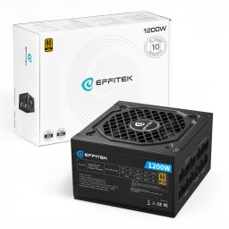 Zasilacz EFFITEK Zasilacz 1200W Gold ATX 3.1, PCI 5.1 Modułowy kabel