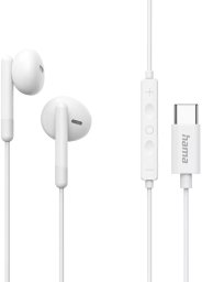Słuchawki Hama SŁUCHAWKI DOUSZNE CLASSY USB-C NEW BIAŁE