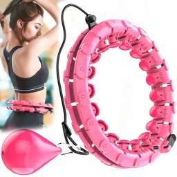 Springos HULA HOP odchudzające z wypustkami masażer różowy 50 cm