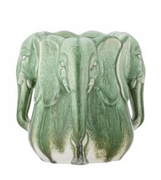 Bloomingville Pontus Vase, Zielony, Ceramika