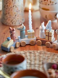 Bloomingville Junaid dekoracja urodzinowa, wielokolorowy, FSC®100%, MDF