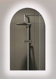 MIRR MASTERJERO WITH LIGHT LED SEMI-OVAL