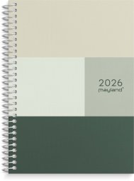 Mayland-Burde kalendarz tygodniowy w poziomie z teksturowanym wykończeniem 2026