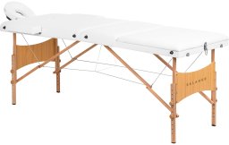 Activeshop Stół składany do masażu drewniany Balance Lux 3 segmentowy 190x70 biały