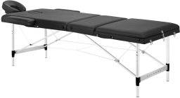 Activeshop Balance stół składany do masażu aluminiowy 3 segmentowy czarny