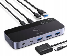 Stacja/replikator Ugreen USB-C/USB-A z funkcją przełącznika (CM691)