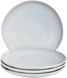 Zestaw 4 małych talerzy SESAME Kamionka Jasnoszary