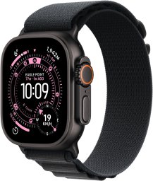 Smartwatch Apple Watch Ultra 3 GPS + Cellular 49mm Black Titanium / Alpine Loop L Czarny (MF0X4QI/A)
