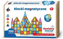 Askato Klocki magnetyczne 100 elementów