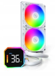 Chłodzenie wodne Montech HyperFlow Digital 240 White zestaw AIO
