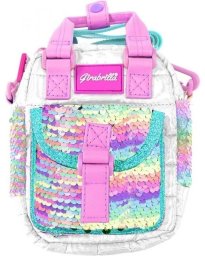 Torebka na ramię puffer tęcza