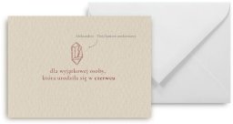 Mini kartka Urodziny czerwiec