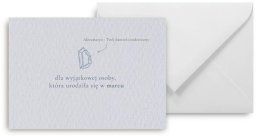 Mini kartka Urodziny marzec