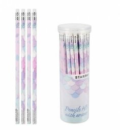 Ołówek z gumką HB Mermaid (48szt)