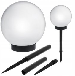 Ultimar Lampa Solar Led Lampka ogrodowa Kula 10 Cm