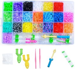 Mega Zestaw Gumki Do Robienia Bransoletek Duży Xxl 6700 Szt Na Prezent Diy