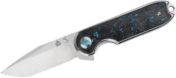QSP Knife NEBULA SHREDDED CF QS168-C Blue