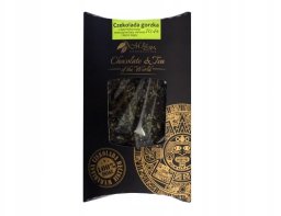 M.Pelczar Chocolatier Gorzka czekolada z karmelizowaną esencją zielonej herbaty i liśćmi mięty 85g