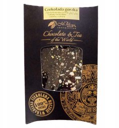 M.Pelczar Chocolatier Gorzka czekolada z karmelizowaną esencją yerba mate i skórką cytrynową 85g