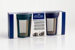 Finum Zestaw zaparzaczy Brewing Basket Set M - Czarny/czarny