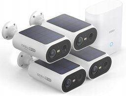 AOSU Zestaw 4 Kamer monitoringowych solarnych 2K ze stacją 32 GB C8E2DA11