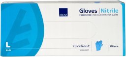 Abena Long examination glove ABENA Excellent L blue nitrile powder-free (100 pcs.)