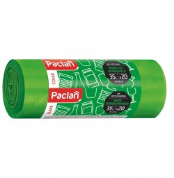 Paclan Worek do segregacji szkła 35l 20 szt zielony