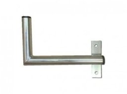 Antena RTV Iskra Uchwyt antenowy na ścianę przy oknie z paskiem, prawe mocowanie, cynk galwaniczny, długość 25cm, średnica 3,2cm