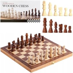 Szachy drewniane