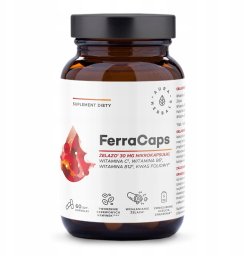 Aura Herbals AURA HERBALS FerraCaps żelazo 30 mg 60 kapsułek