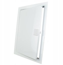 Ventika Drzwiczki rewizyjne metalowe białe z uchwytem plastikowym 500X500 DM50X50