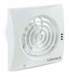 Ventika Wentylator osiowy fi100 230V 7,5W 97m3/h 25dB łożyska kulkowe biały z wyłącznikiem sznurkowym ECHO D100QWS