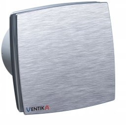Wentylator wyciągowy fi 100 230V 14W 88m3 33dB z higrostatem i wyłącznikiem czasowym aluminium MODERN TEKNO D100LDAOH