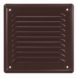 Ventika Osłona wentylacyjna ze stali 200x200mm malowana proszkowo brązowa WM200BR