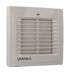 Ventika Wentylator osiowy fi100 230V 18W 98m3 34dB z automatyczną żaluzją i wyłącznikiem czasowym MATIC D100AAWC