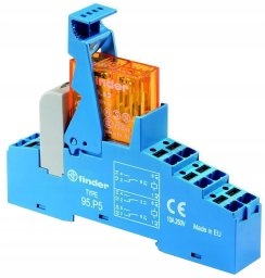 Finder Przekaźnik interfejsowy Seria 48 2P 8A 230V AC PUSH-IN 48.P5.8.230.0060SPA