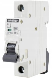Bemko Wyłącznik nadprądowy 1P B 25A 4,5kA AC Schelinger A02-G7-1P-B25