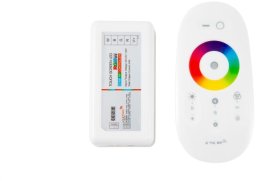 STEROWNIK LED RGBW RF 6A 72W Z BIAŁYM PILOTEM DOTYKOWYM EC79778