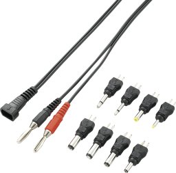 Voltcraft Zestaw złaczy zasilania wraz z kablem połączeniowym i 8 końcówkami 04A-8XC2 718118