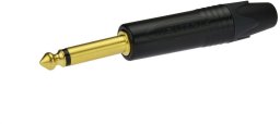 NEUTRIK Wtyk instrumentalny Jack 6,3mm Mono na kabel do 7,0mm pozłacany czarny NP2X-B