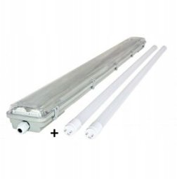 Oprawa LED hermetyczna z odbłyśnikiem z tubami LED 2xT8 18W 120cm IP65 HDL236KOM