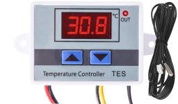ADELID Termostat elektroniczny natynkowy 12V DC TES12V